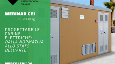 WEBINAR CEI 26 Ottobre: “Progettare le cabine elettriche, dalla normativa allo stato dell’arte”